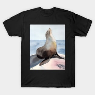 Sealion Watercolor T-Shirt